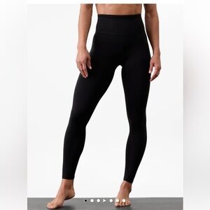 NWOT Athleta Ultra High Rise Elation Tight / Legging Black Size Medium TALL